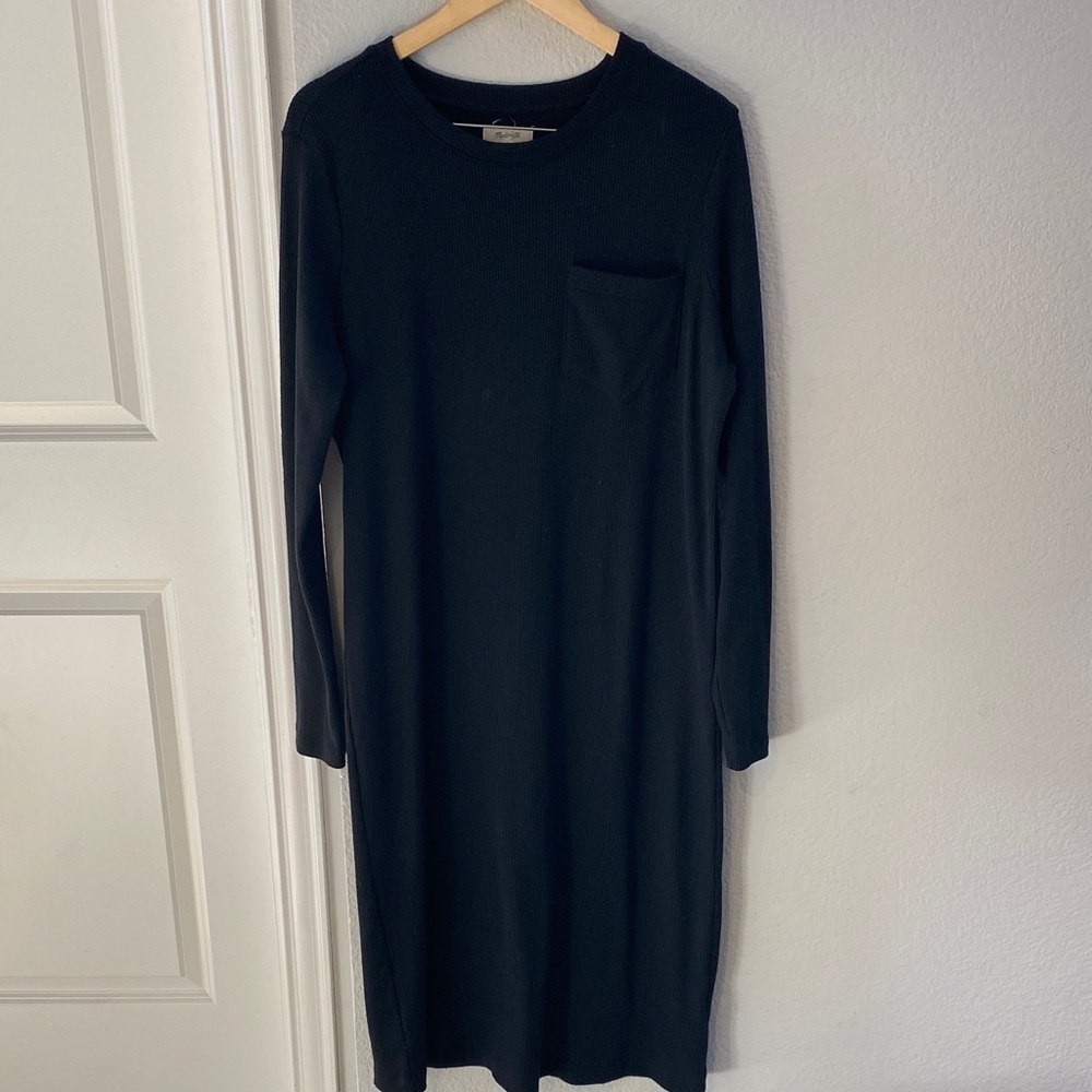 Madewell Classic Black‎ Long Sleeve Dress
